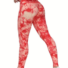 Tie Dye Butt Lifting High Rise Yoga Pants