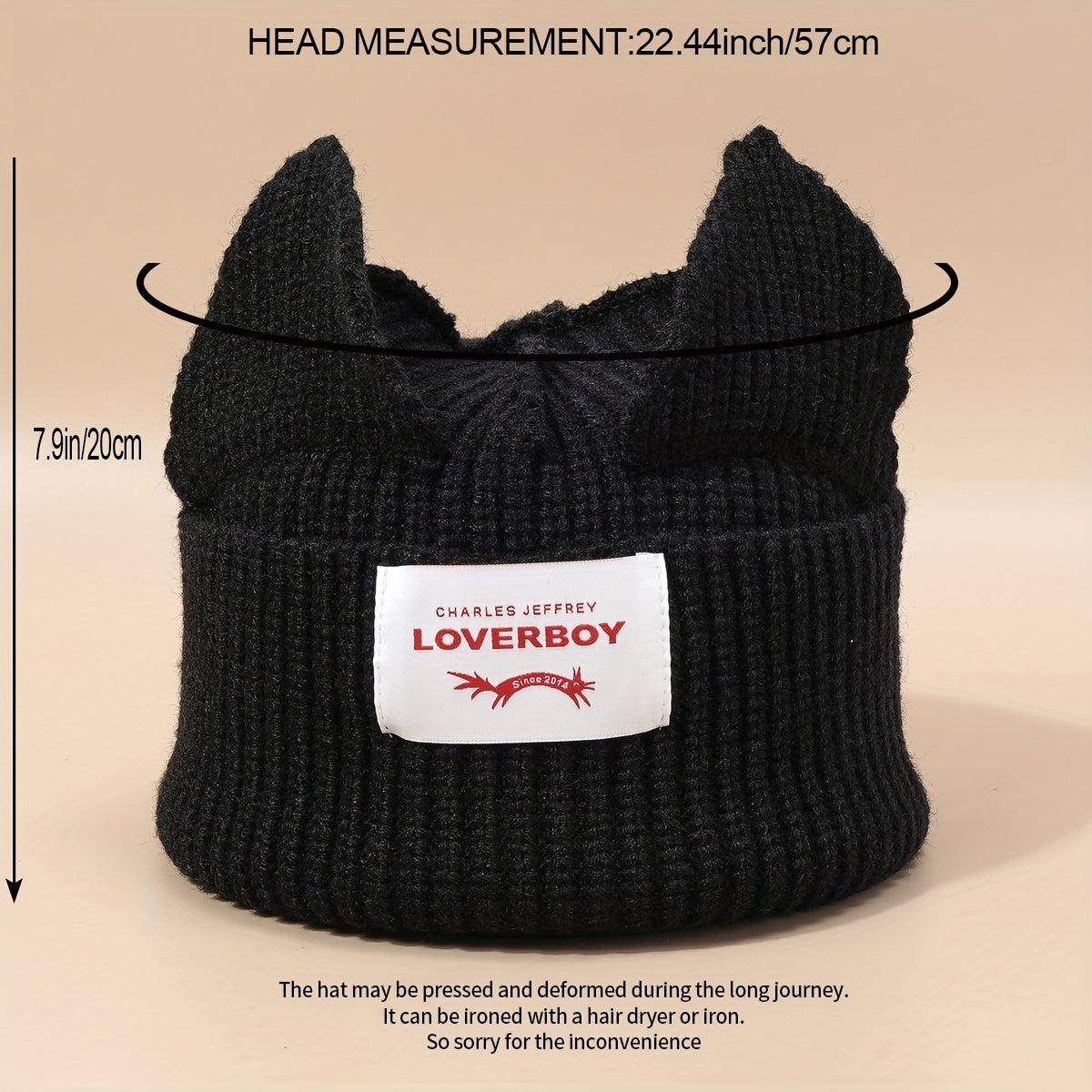 Frog Eyes Feet Beanie Cartoon Animal Ears Knitted Warm Beanie