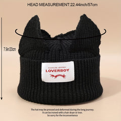 Frog Eyes Feet Beanie Cartoon Animal Ears Knitted Warm Beanie