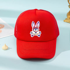 Kids Mesh Rabbit Baseball Cap Sunshade for Outdoor Activity