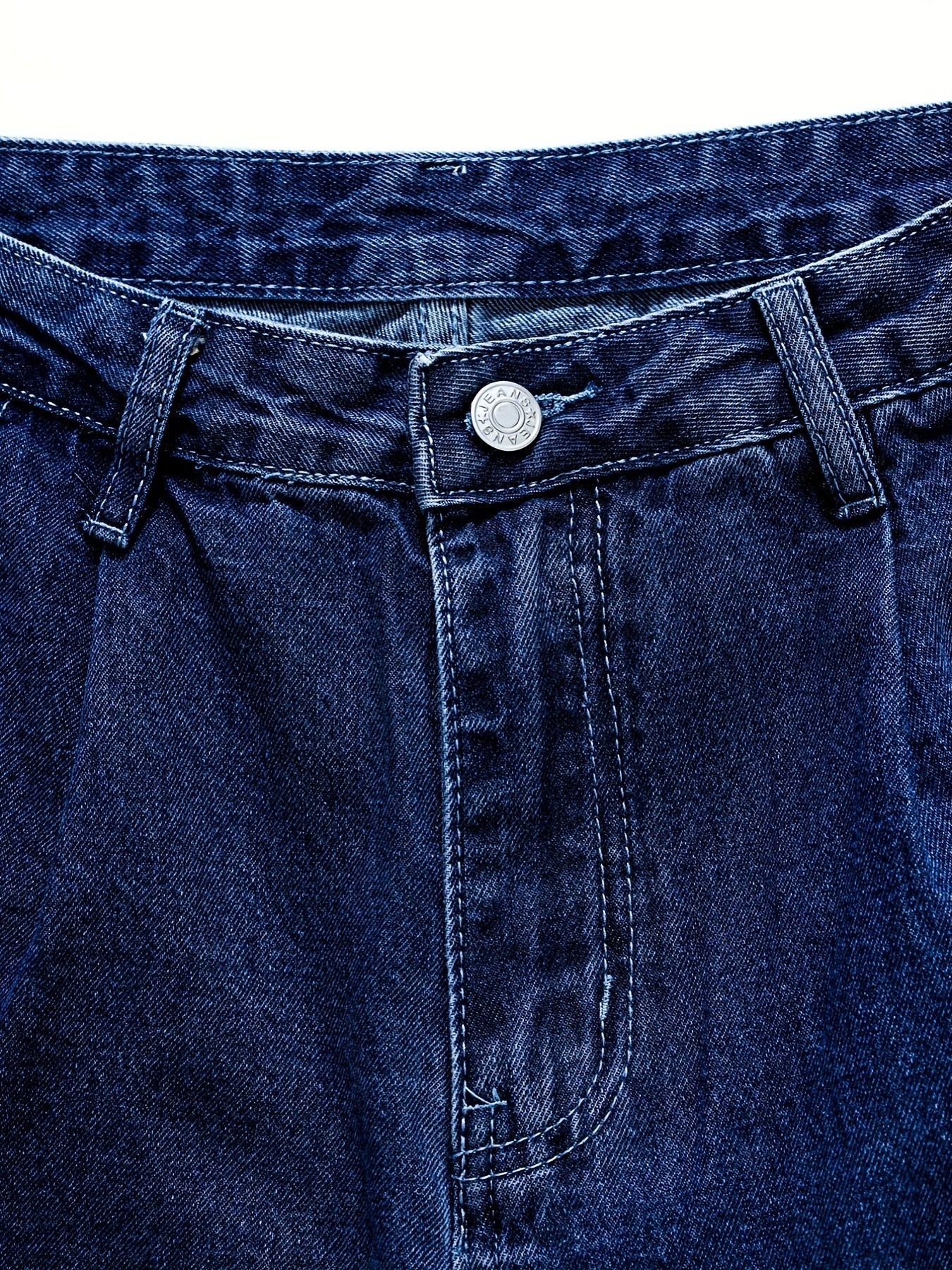 High Rise Straight Leg Jeans Classic High Waist Baggy Mom Jean Pants