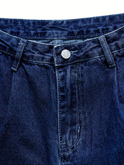 High Rise Straight Leg Jeans Classic High Waist Baggy Mom Jean Pants