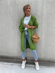 Women's Open Front Knit Cardigan Long Sleeve