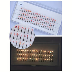 60pcs Mermaid Eyelashes Sequined Nightclub Stage Makeup False Eyelashes