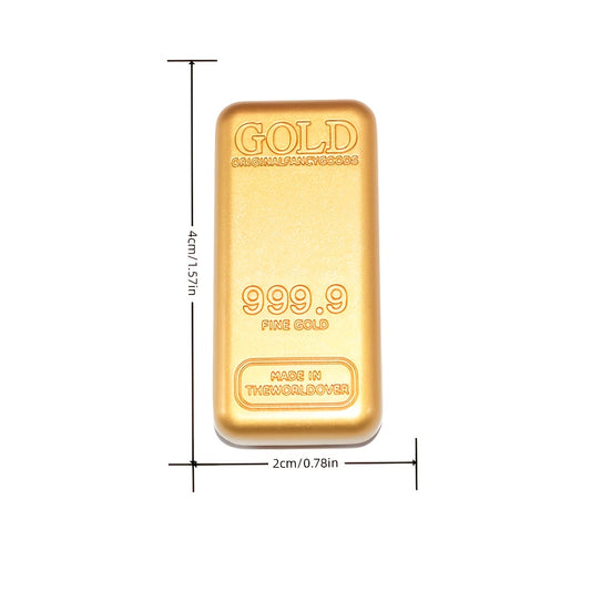 5pcs Golden Bars Simulation Props High Solid Ornaments for Decor
