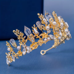 Girl's Crown Flower Headband Crystal Hair Accessories