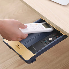 2pcs Under Desk Drawer Hidden Storage Box Large Capacity
