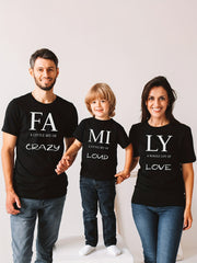 Family Matching T shirts Short Sleeve Shirts for Dad Mom Son