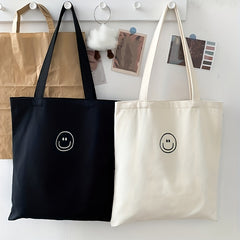 Versatile Canvas Tote Bag for School Office Travel Beach