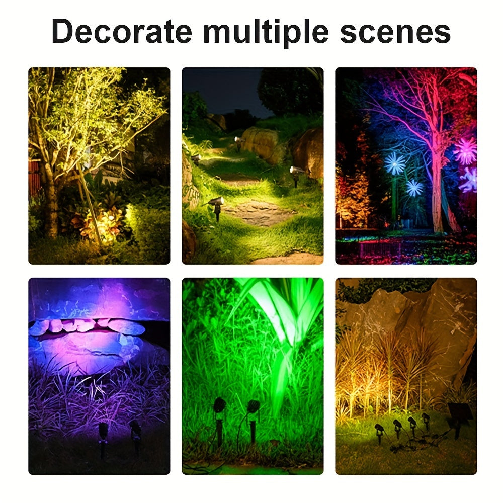 Solar Spot Lights Outdoor 180 Auto On Off Lawn Lights Waterproof