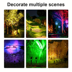 Solar Spot Lights Outdoor 180 Auto On Off Lawn Lights Waterproof
