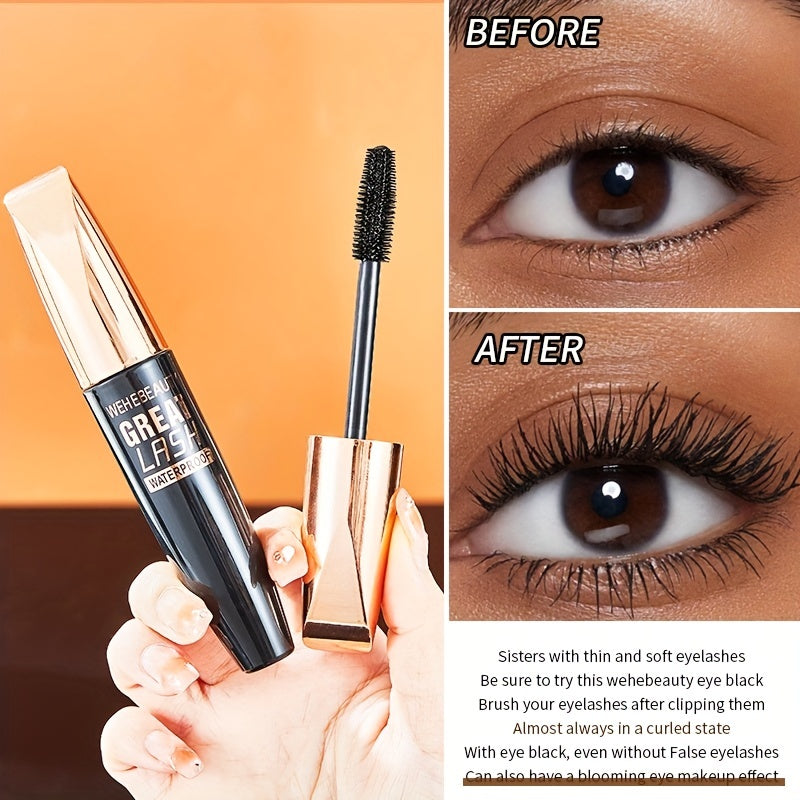 4D Silk Fiber Lash Mascara Waterproof Smudge Proof Thick Lashes