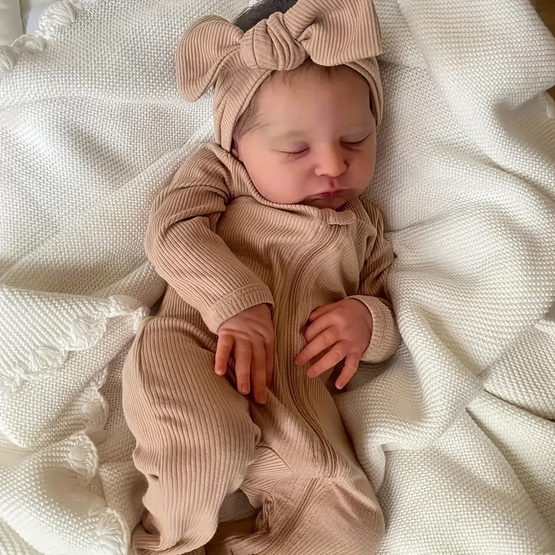 Lifelike 50 3D Painted Texture Sleep Regeneration Doll Soft Fabric Body