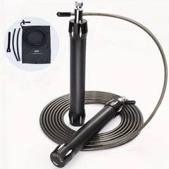Adjustable Metal Handle Jump Rope for Men and Women with Storage Bag