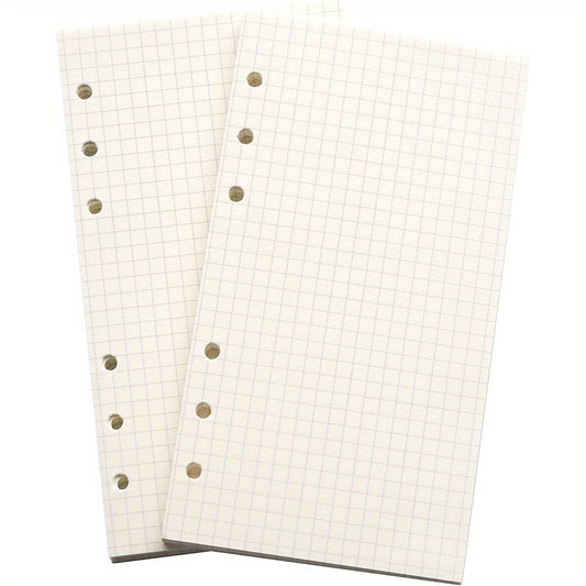 6 Hole Loose Leaf Paper Refills for Binder Notebook Planner Diary Journals