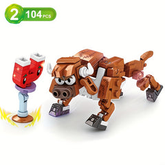 418pcs Halloween Building Blocks Toy Kit - Zombie Mecha Shape Shifting Toys
