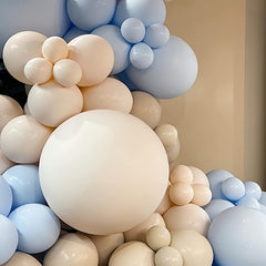 160 Latex Balloons & Skin Tone Garland Set for Various Events