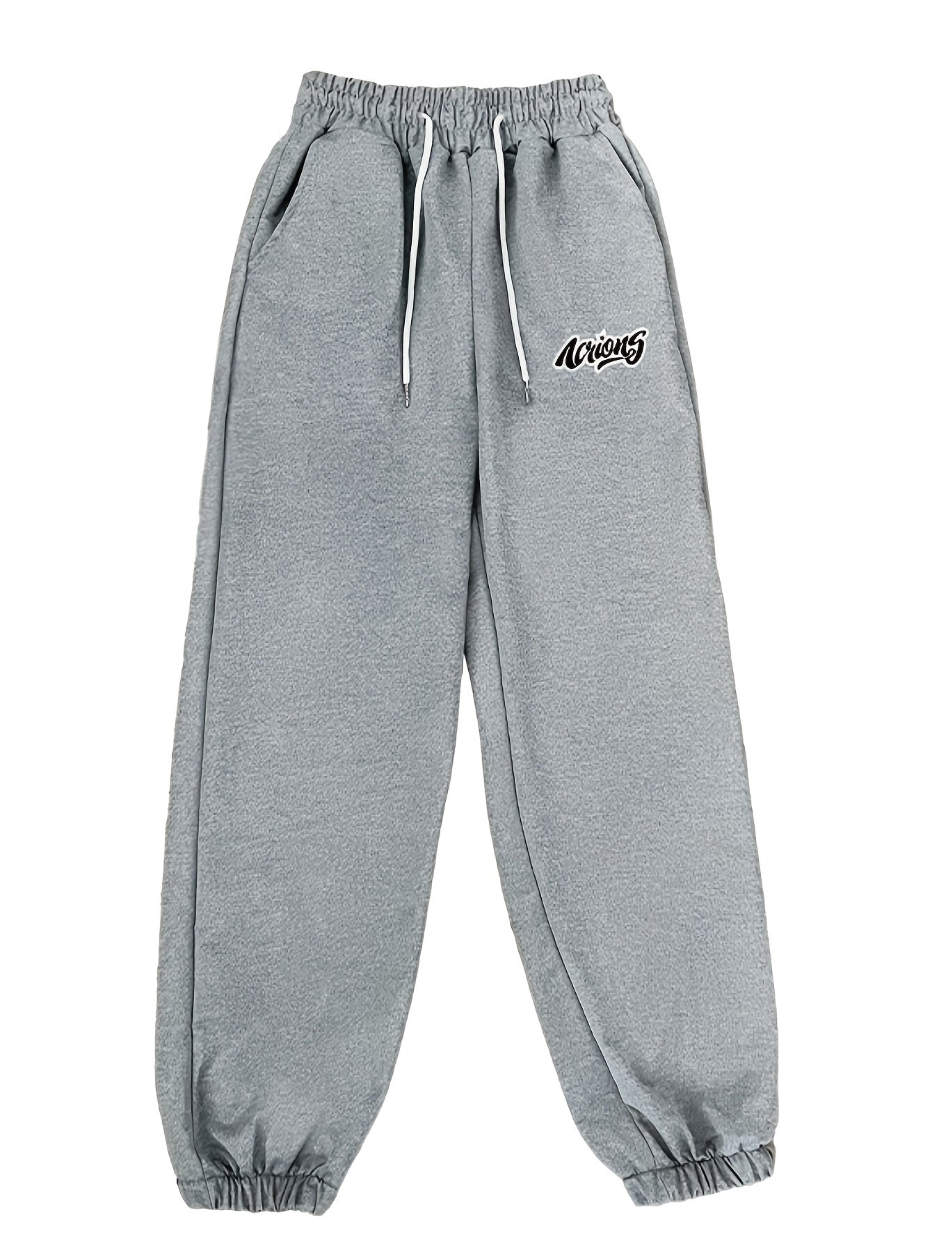 Men's Vintage Letter Print Sweatpants