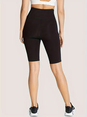 High Waist Yoga Biker Shorts With Pocket Running Fitness Shorts