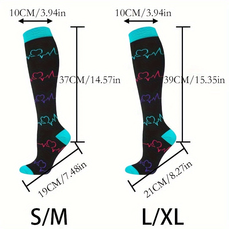 10 Pairs Men's Compression Socks for Sports, Sweat-wicking Breathable Socks