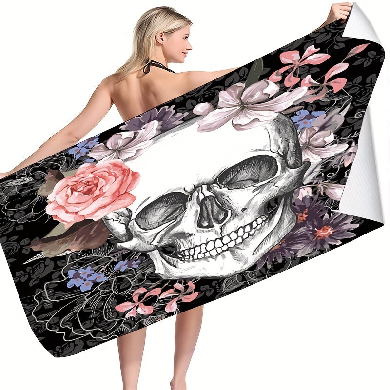 Skull Beach Towel 80x160cm Sand Proof Quick drying Thickened Blanket