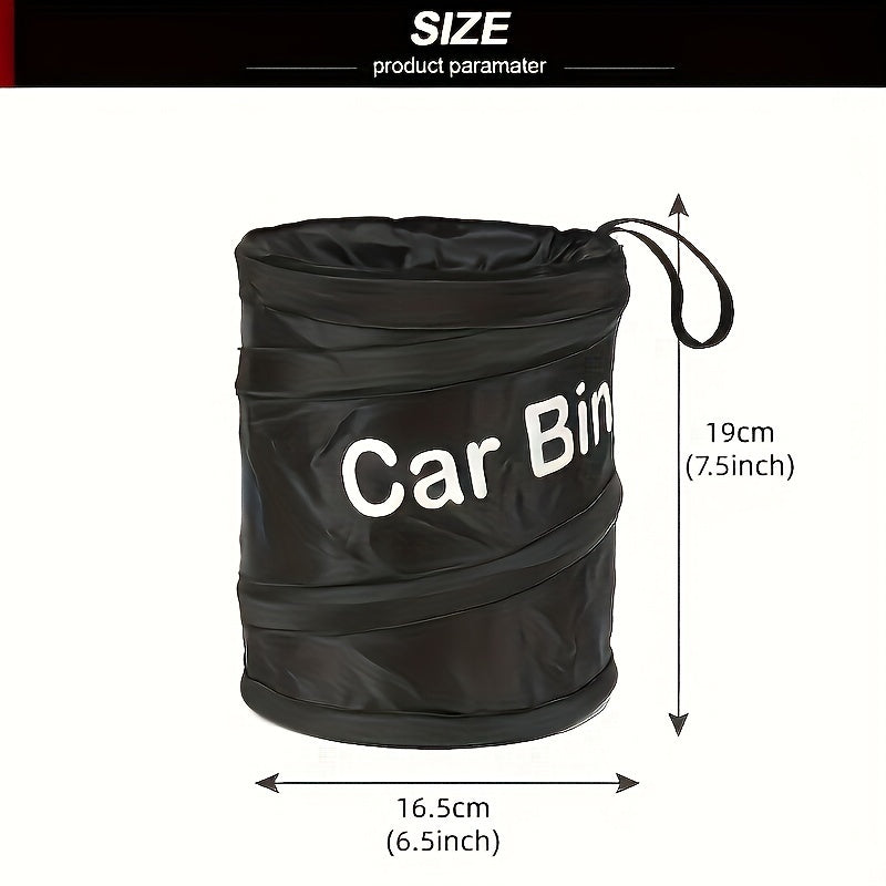 Foldable Car Garbage Bin Universal Car Seat Back Hanging