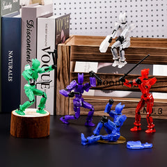 Mecha Joint Action Figure Lucky Joint Set Assembly Doll Transparent Toy