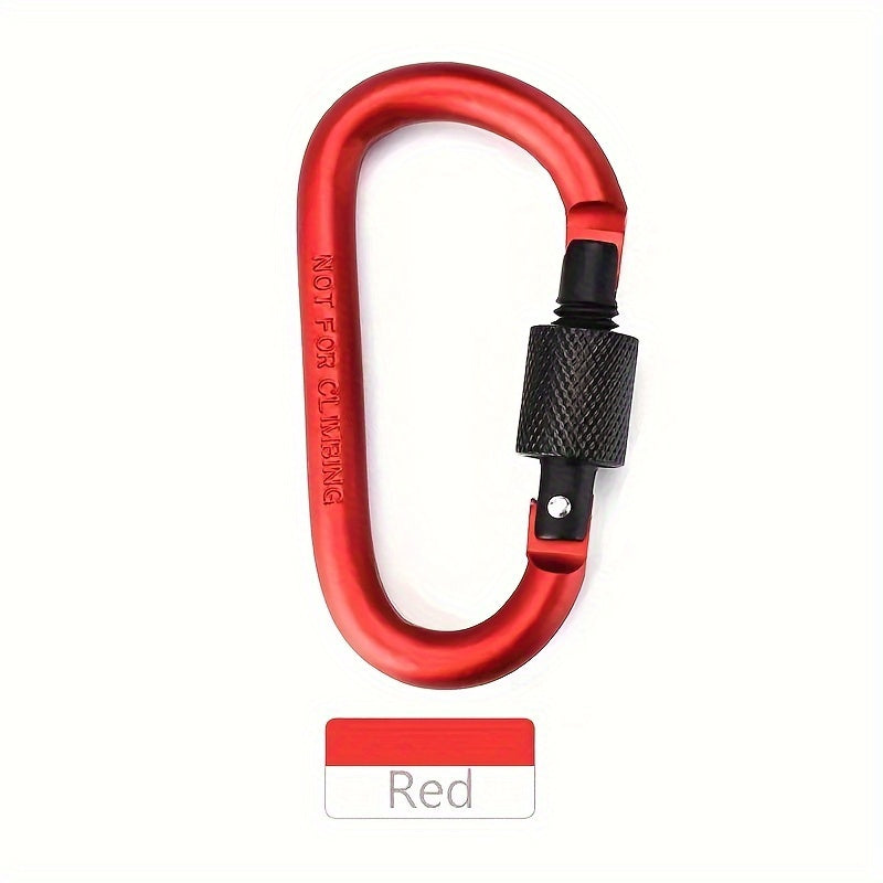 Aluminum Carabiner w/ Screw Lock for Camping Hiking Mountaineering