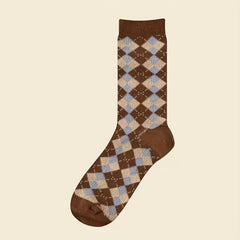 6 Pairs Women's Cotton Mid-calf Socks for Autumn and Winter