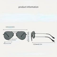 Men's Polarized Aviator Sunglasses with Glasses Case