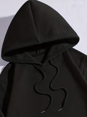 Kangaroo Pocket Hoodie Casual Long Sleeve Drawstring Hoodies Sweatshirt