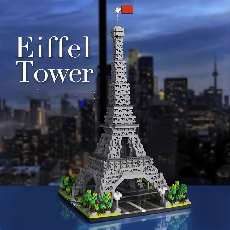 Eiffel Tower Micro Building Block Set High Difficulty Halloween Toy