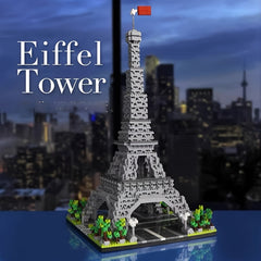 Eiffel Tower Micro Building Block Set High Difficulty Halloween Toy