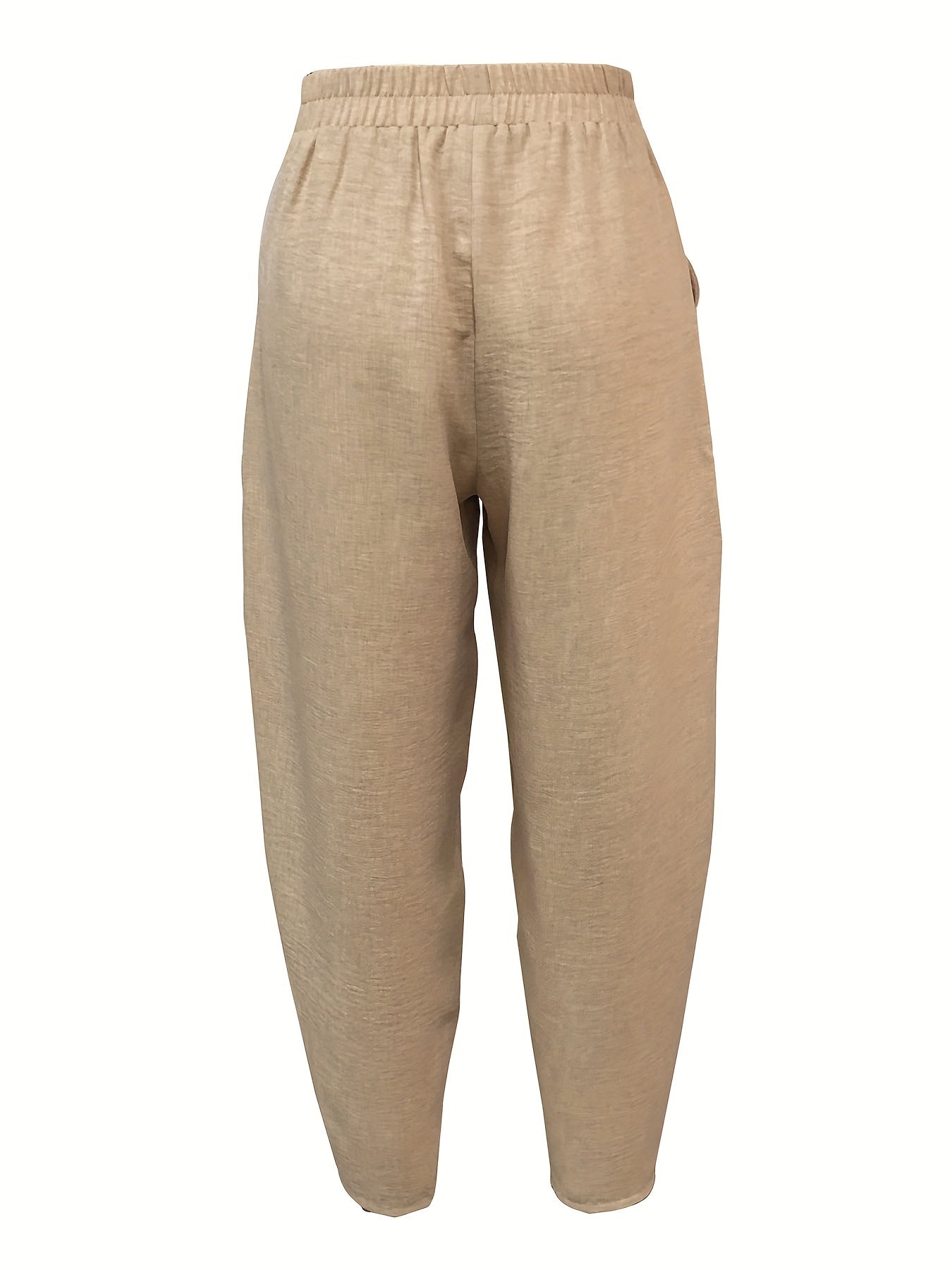 Solid Wide Leg Pants High Waist Casual Pants Women's Clothing