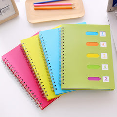 Cmdex Coil Notebook Spiral Thickened PP Office Classification