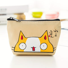 Cartoon Cat Coin Purse Small Storage Bag for Girls