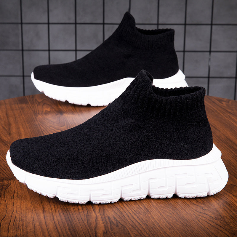Men's Casual Knit Sneakers Lightweight Running Shoes