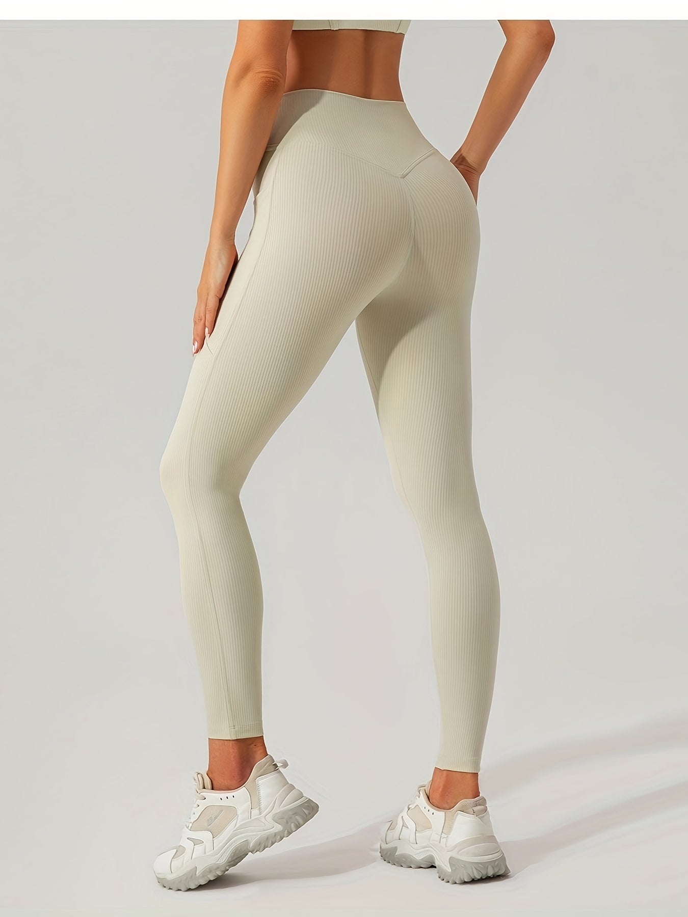 High Waist Hip Lifting Yoga Pants With Pocket