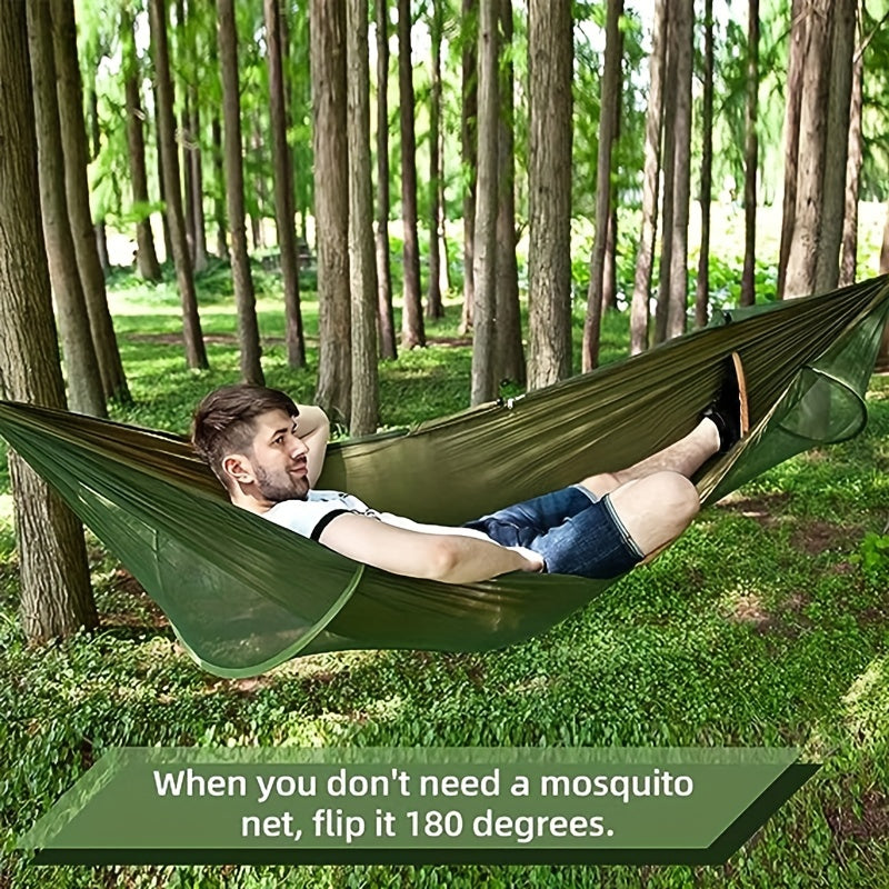 Quick Open Nylon Camping Hammock with Mosquito Net