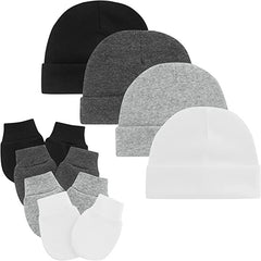 Cute Newborn Baby Beanie & Mittens Set
