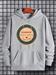 London Postal Service Print Hoodie for Men