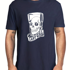 Men's Last Call Graphic Tee Casual Stretch Breathable Shirt