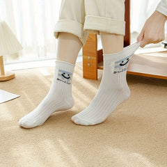 5 Pairs Women's Floral Print Socks