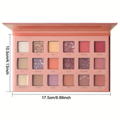 Desert Rose Eyeshadow Palette - 18 Colors Multicolor Makeup