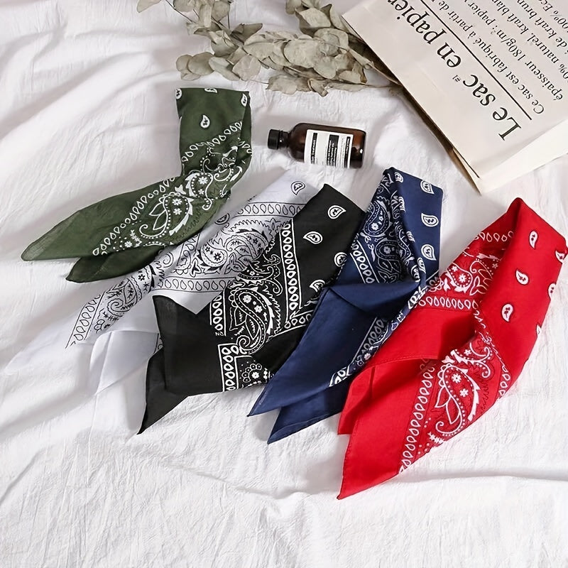 Cashew Flower Square Scarf Hiphop Hairband Bandana