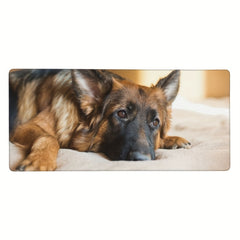 German Shepherd Dog Gaming Mouse Pad XL Beachy Desk Pad