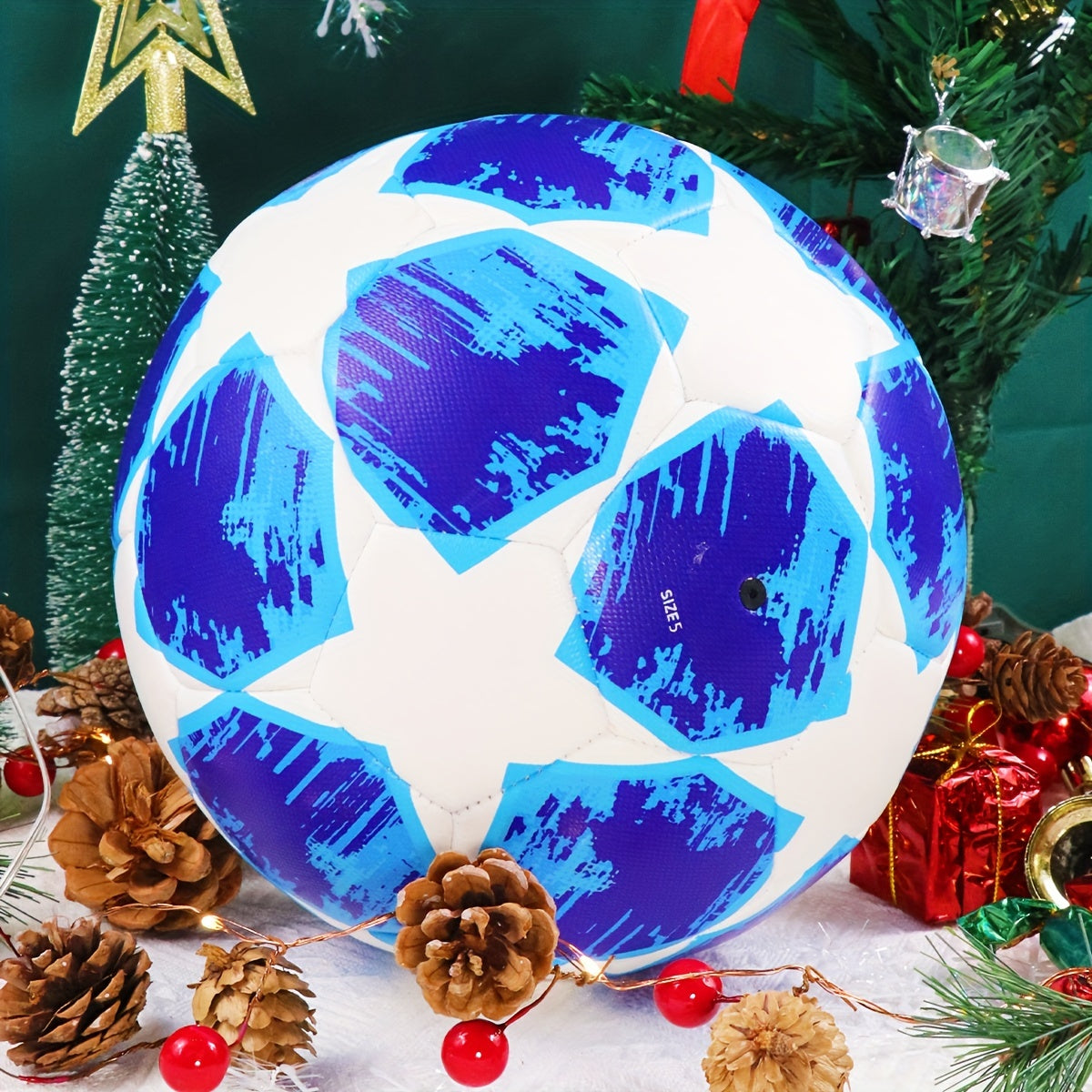 Seamless Soccer Ball with Pump, Durable Outdoor Training Football