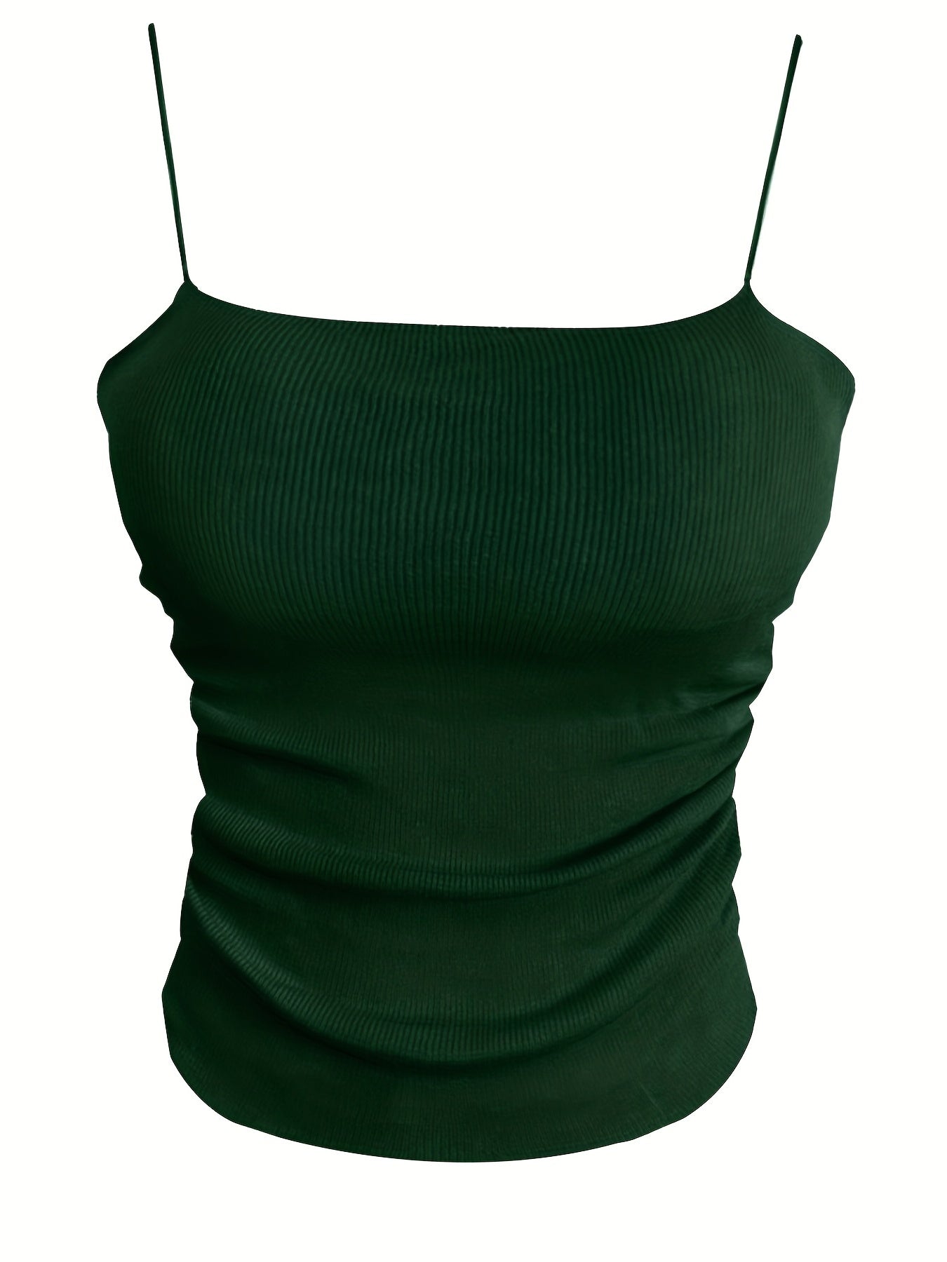 Ruched Spaghetti Strap Sleeveless Cami Top Sexy Summer Women's Clothing