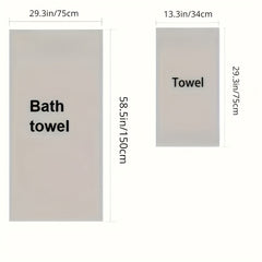 Couple Towel Set Soft Hand Towel Coral Velvet Bath Towel