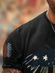 Eagle Pattern T shirt Men's Casual Street Style Tee Shirt For Summer